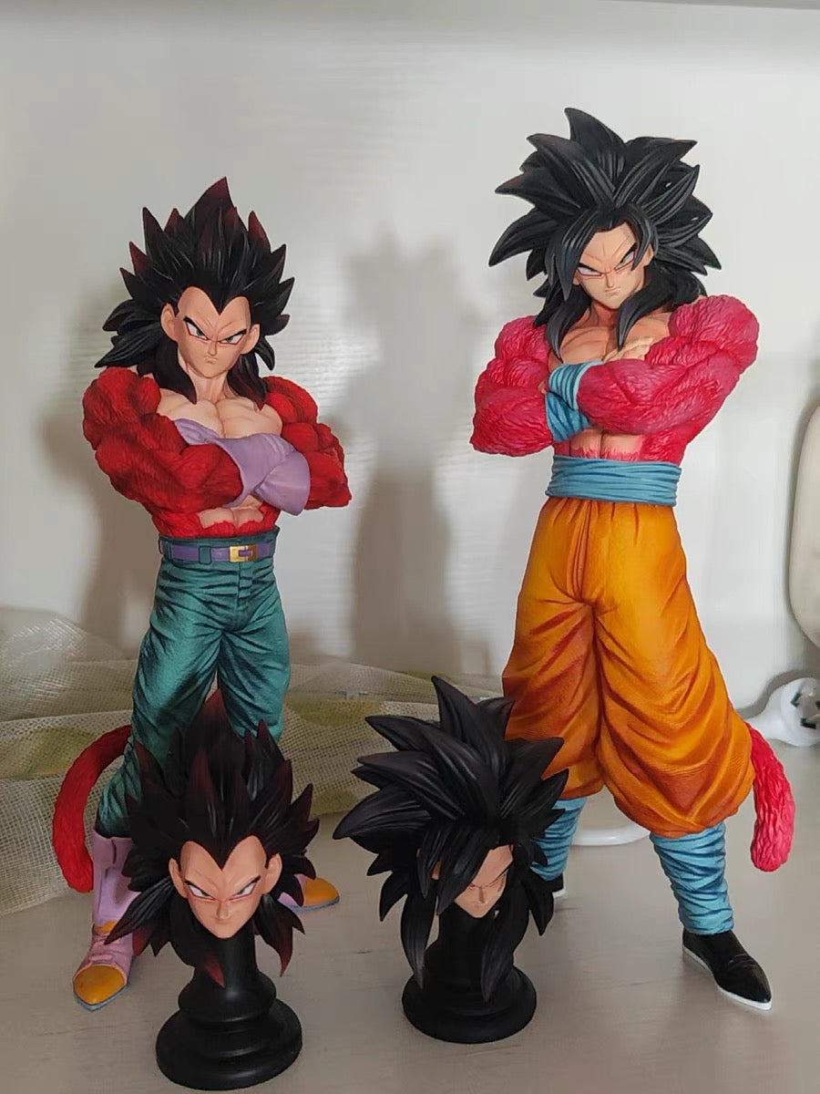 Dragon Ball GT – Vegeta & Goku Super Saiyan 4 Figures (32cm Remastered Version)