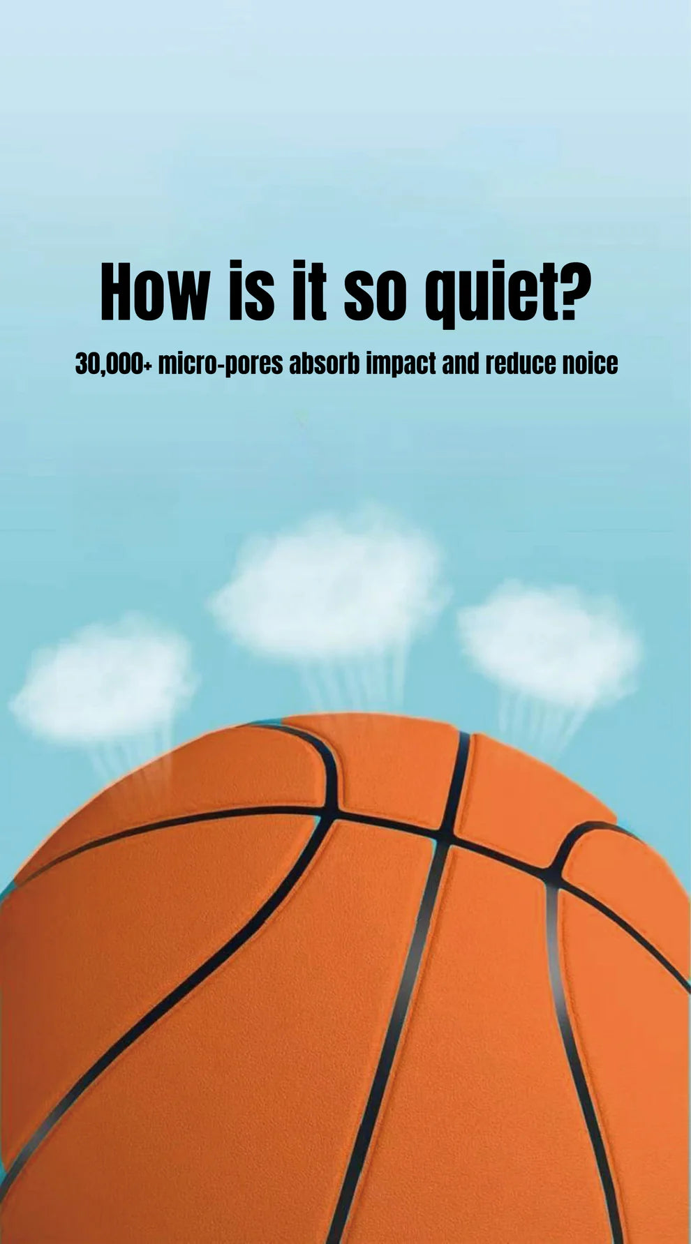 Grooved Silent Basketball Size 7# 6# 5# Men/Women/Children Indoor Dribble Practice Bounce Quiet Soft Airless Foam Ball No Noises