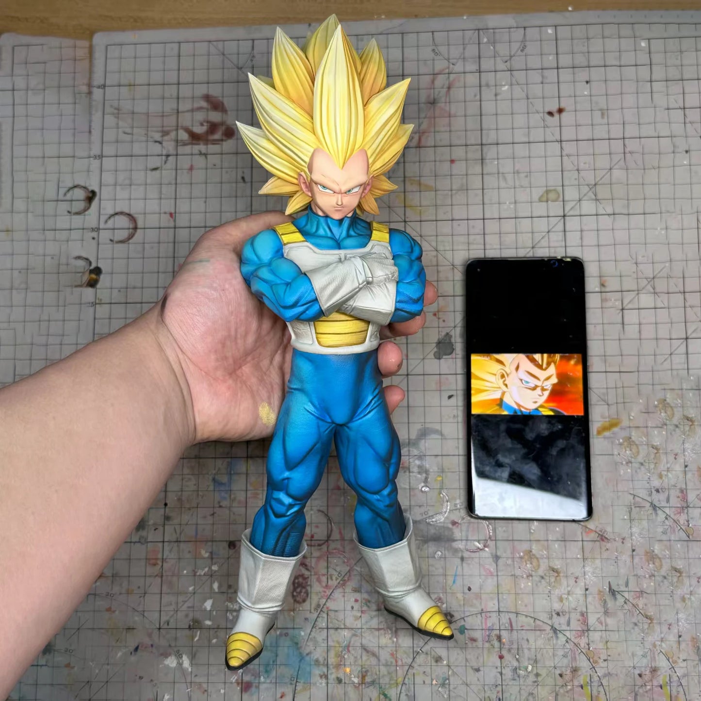 Dragon Ball Z – Vegeta Super Saiyan 3 Statue 33cm – Édition Collector
