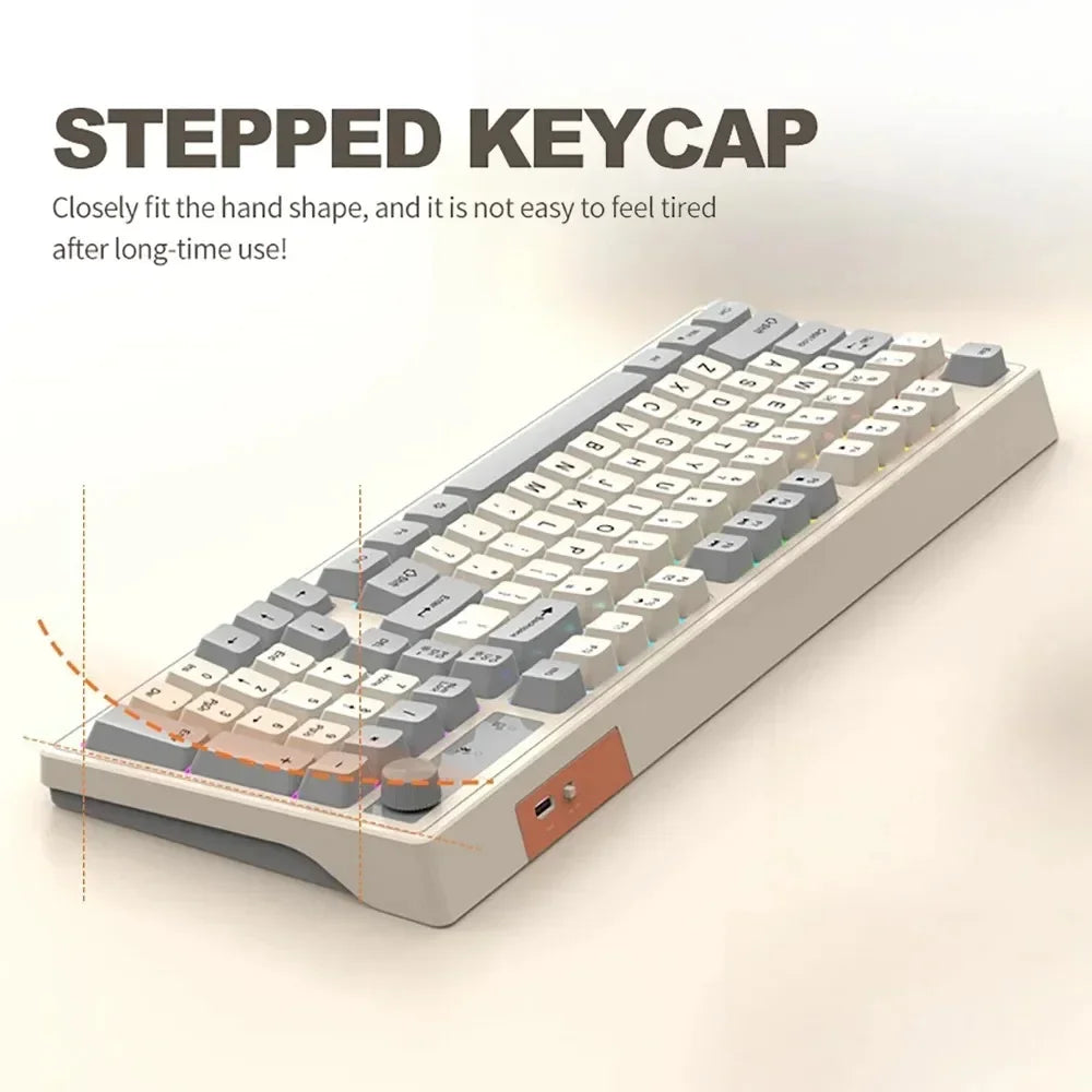 FoxyType RGB Wireless Keyboard – Dual Mode Bluetooth 5.0 + 2.4G