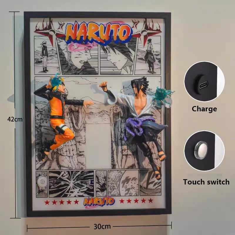 Naruto 3D LED Wall Art – Collector Edition (42x30cm)