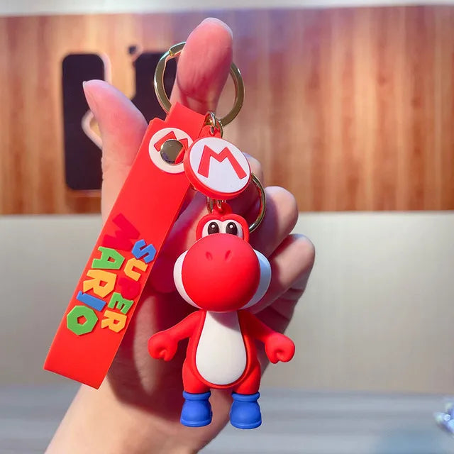 Super Mario Keychain – Toad & Yoshi Anime Figure Pendant