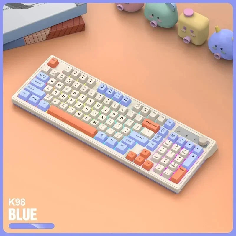 FoxyType RGB Wireless Keyboard – Dual Mode Bluetooth 5.0 + 2.4G