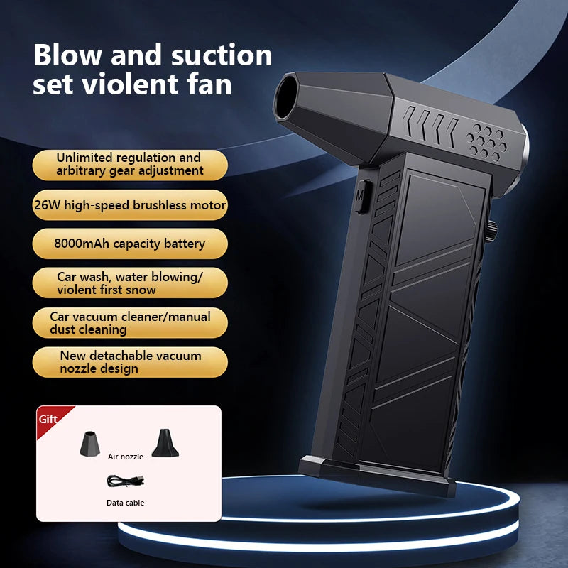 380000RPM Turbo Air Blower – Powerful Dust Cleaner & Vacuum