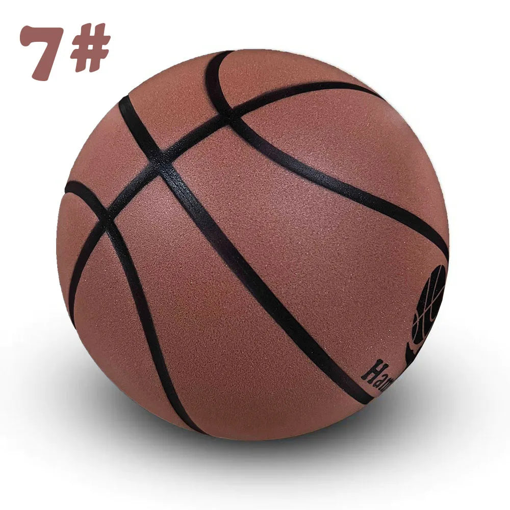 Grooved Silent Basketball Size 7# 6# 5# Men/Women/Children Indoor Dribble Practice Bounce Quiet Soft Airless Foam Ball No Noises