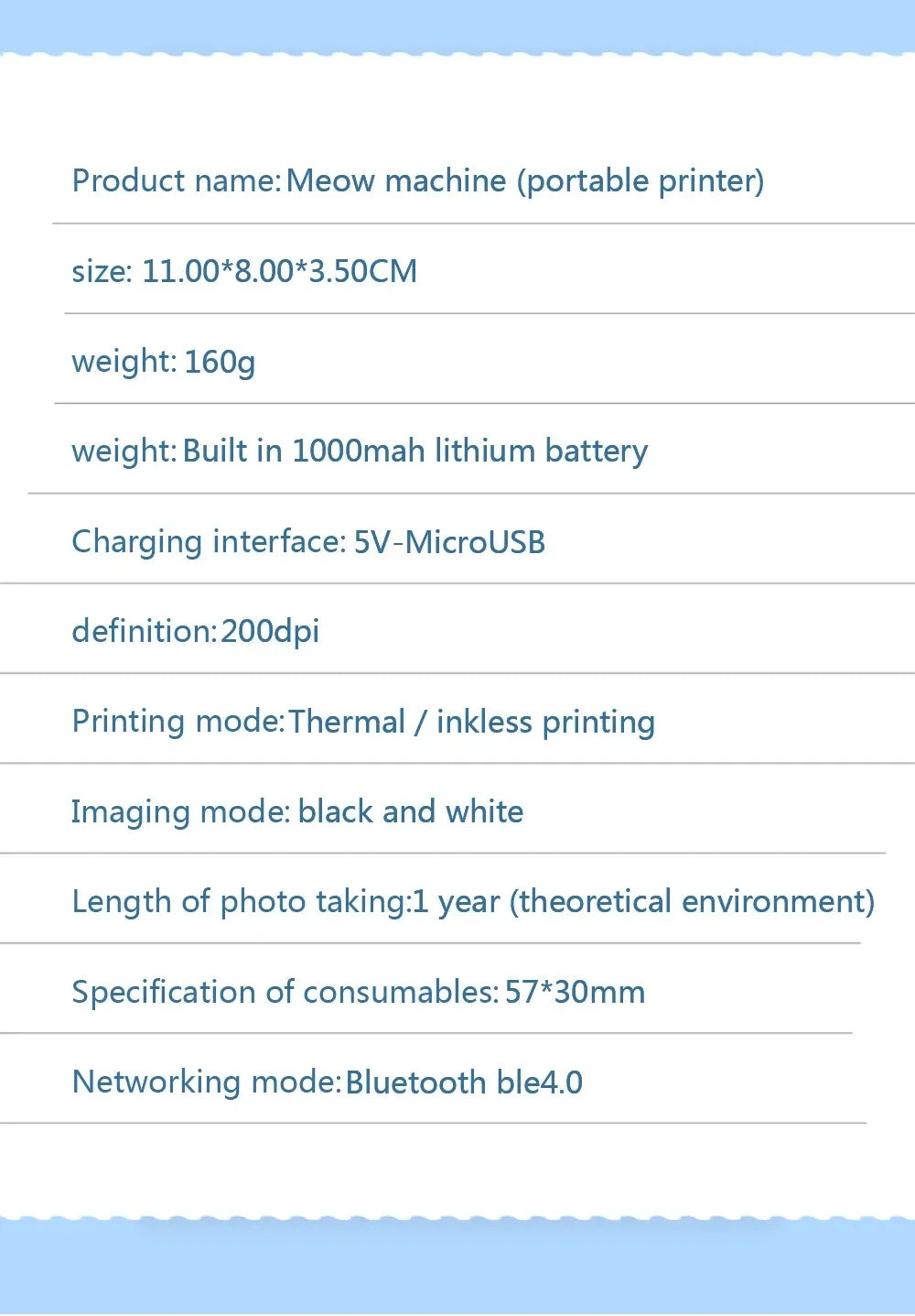 Mini Thermal Printer