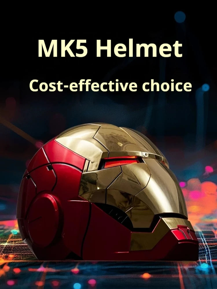 Iron Man MK5 Helmet – Real Wearable Collectible Edition (Automatic Opening)