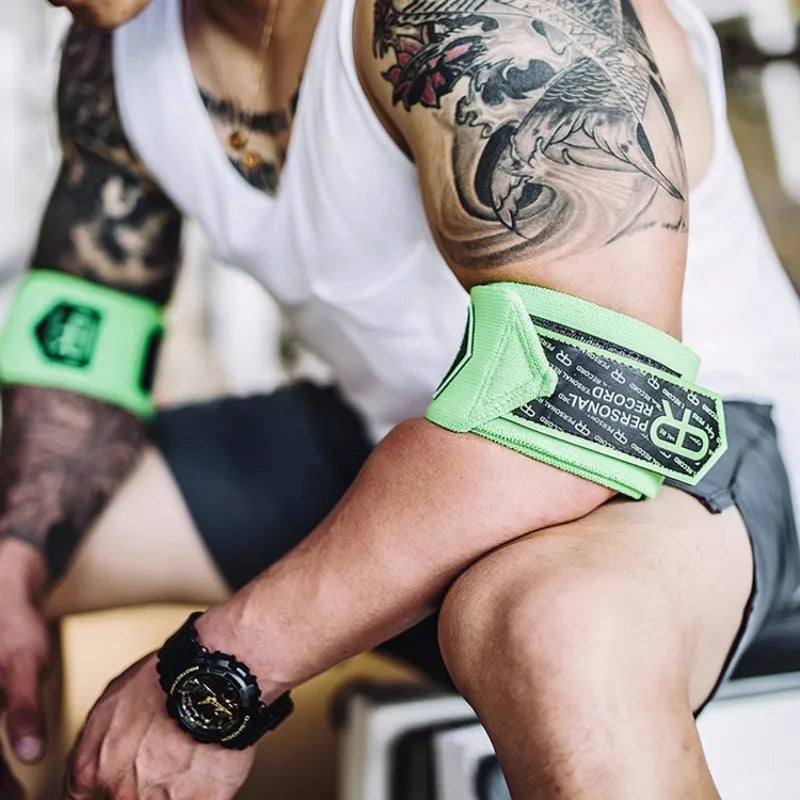 ProLift™ 90cm Adjustable Elbow Wraps – Maximum Support & Strength Training