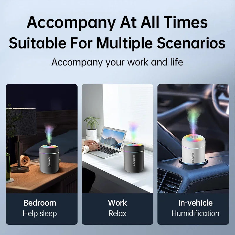 Mini Diffuseur LED 180ML - Air & Ambiance