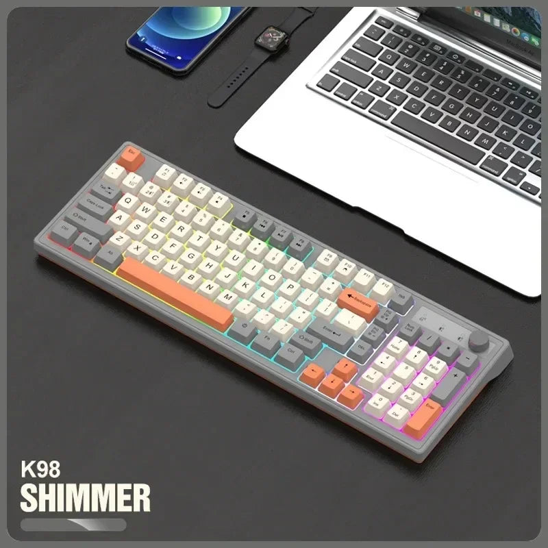 FoxyType RGB Wireless Keyboard – Dual Mode Bluetooth 5.0 + 2.4G