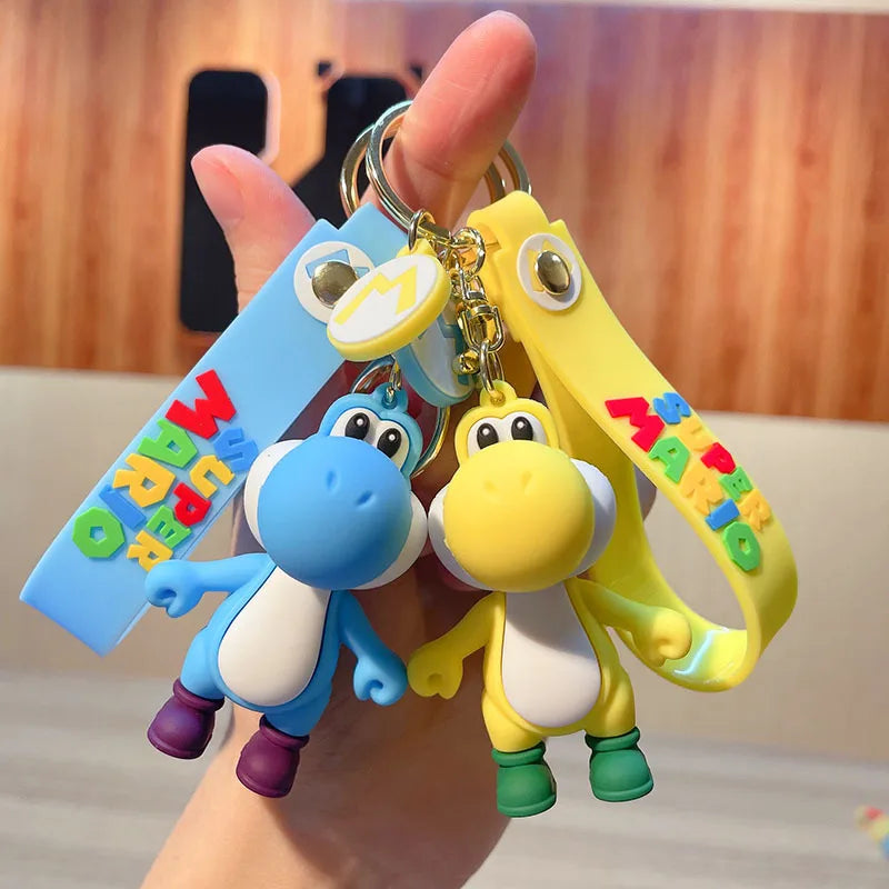 Super Mario Keychain – Toad & Yoshi Anime Figure Pendant