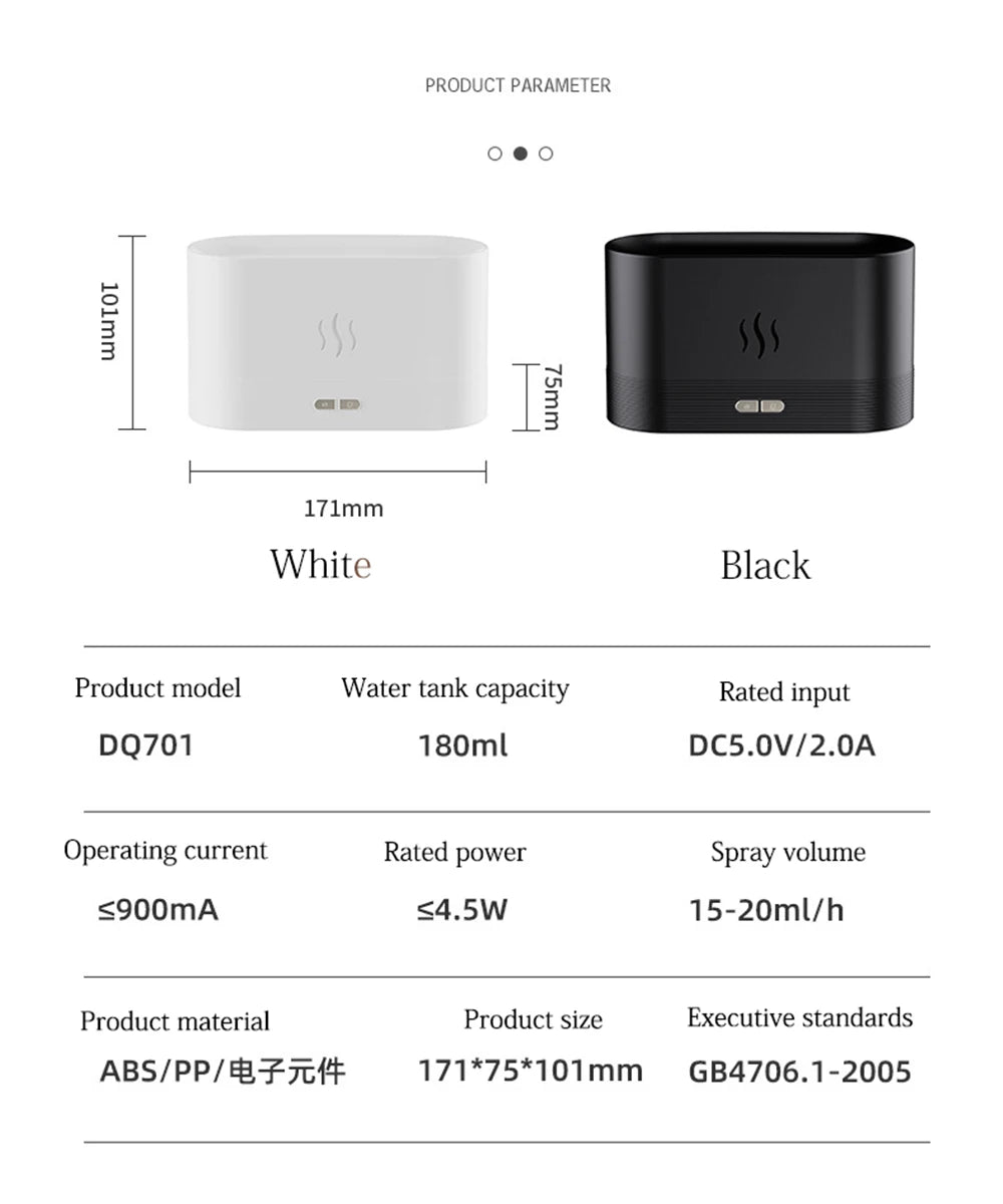 Premium Flame Aroma Diffuser 180ML