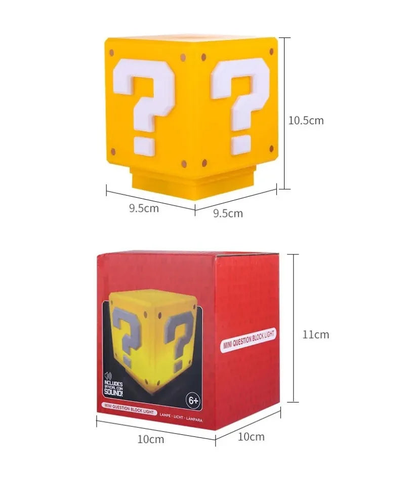 MysteryBlock – LED Question Mark Lamp (USB Rechargeable)