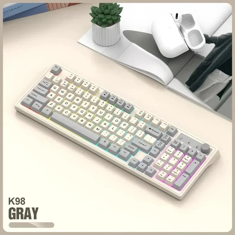 FoxyType RGB Wireless Keyboard – Dual Mode Bluetooth 5.0 + 2.4G