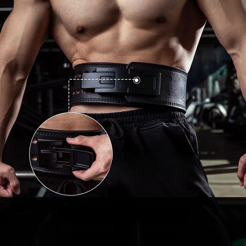 Weightlifting Belt – PU Fitness Waist Support for Squats & Deadlifts