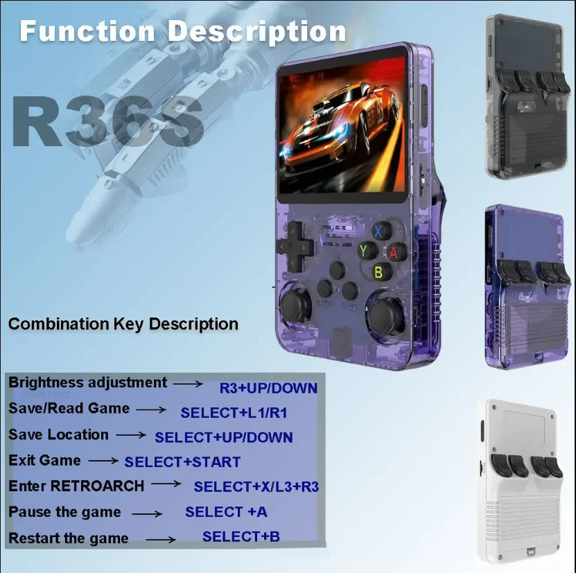 RetroPlay R36S – Handheld Retro Gaming Console (64GB/128GB, 10,000+ Games)