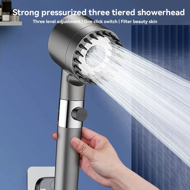 Xiaomi High Pressure Shower Head – 3 Modes with Massage & Water Filter