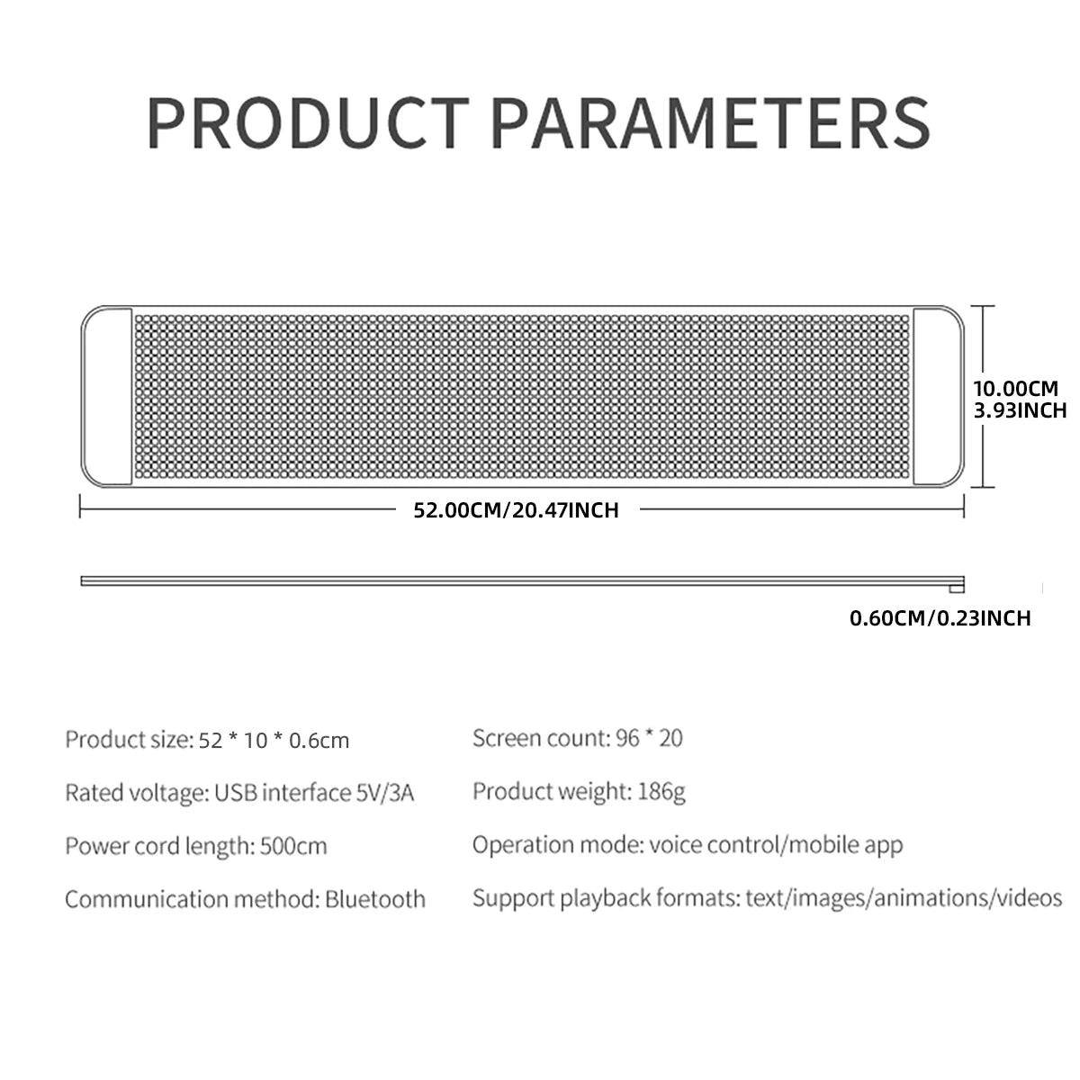 Truck LED Pixel Screen – Bluetooth & Remote Control