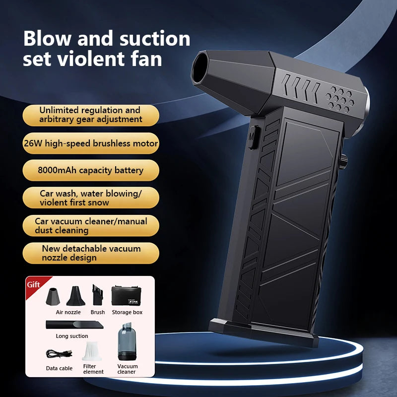 380000RPM Turbo Air Blower – Powerful Dust Cleaner & Vacuum
