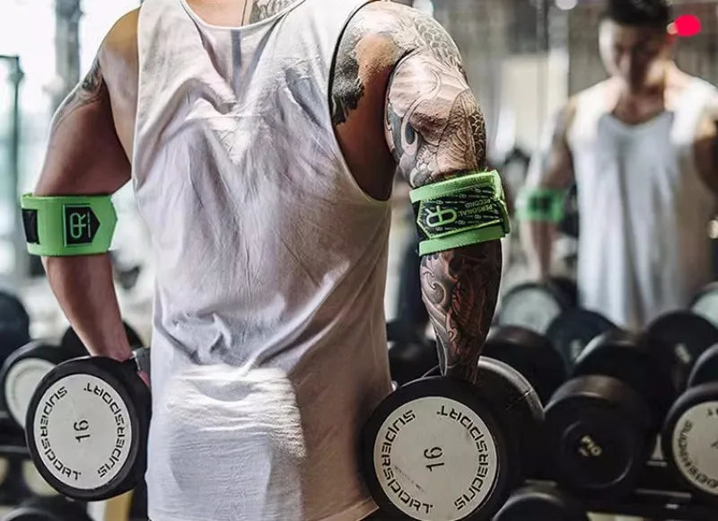ProLift™ 90cm Adjustable Elbow Wraps – Maximum Support & Strength Training