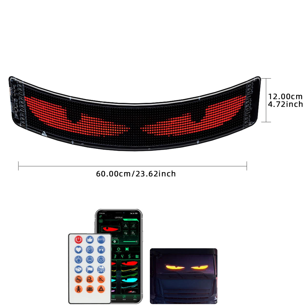 Truck LED Pixel Screen – Bluetooth & Remote Control