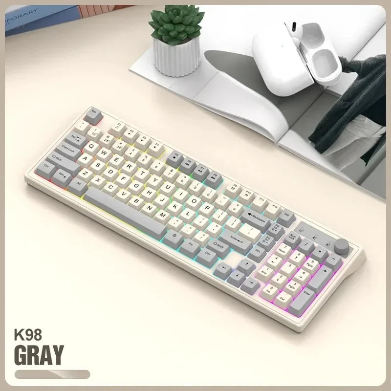 FoxyType RGB Wireless Keyboard – Dual Mode Bluetooth 5.0 + 2.4G