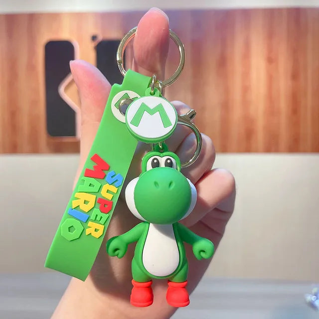 Super Mario Keychain – Toad & Yoshi Anime Figure Pendant