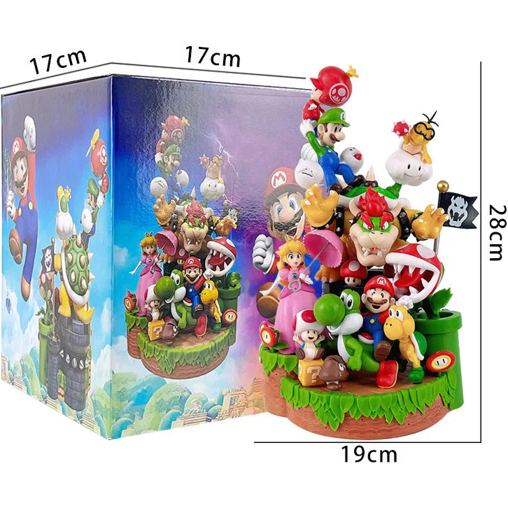 Super Mario Action Figures – 28cm Collector Edition (PVC Model Set)