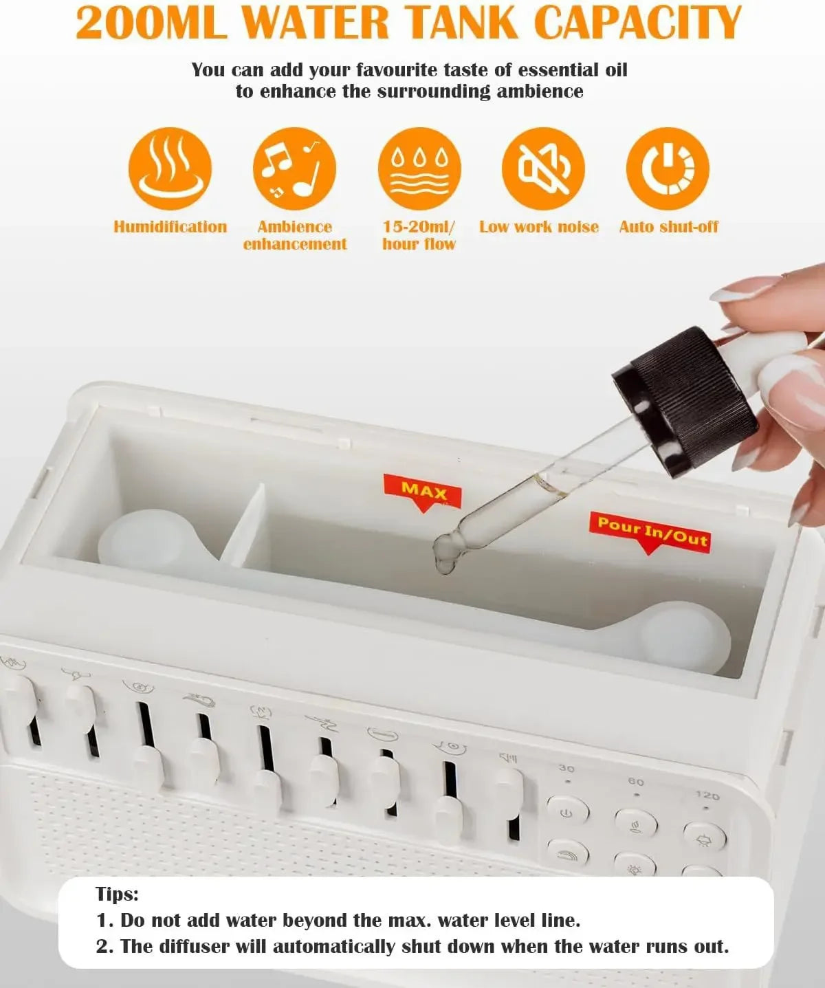 4-in-1 HIFI Bluetooth Speaker – Humidifier, White Noise & Night Light