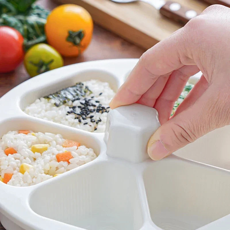 Sushi & Rice Ball Maker – 6 in 1 Non-Stick Mold