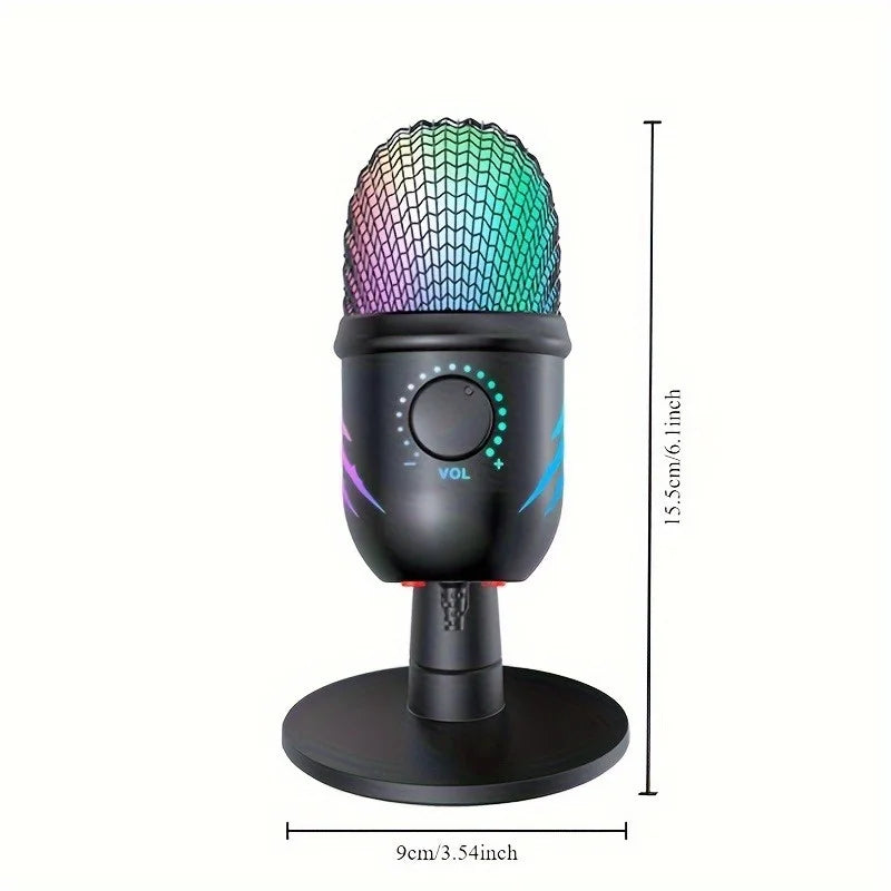 FoxyMic V5 – USB Condenser Microphone for Streaming & Gaming