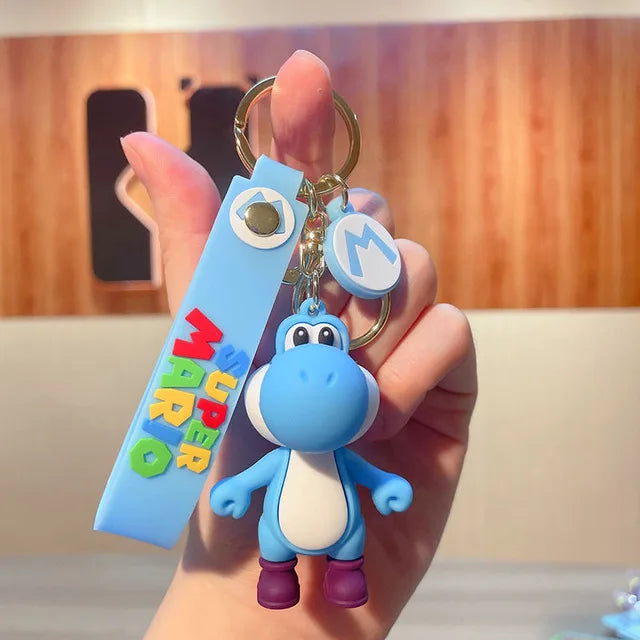 Super Mario Keychain – Toad & Yoshi Anime Figure Pendant