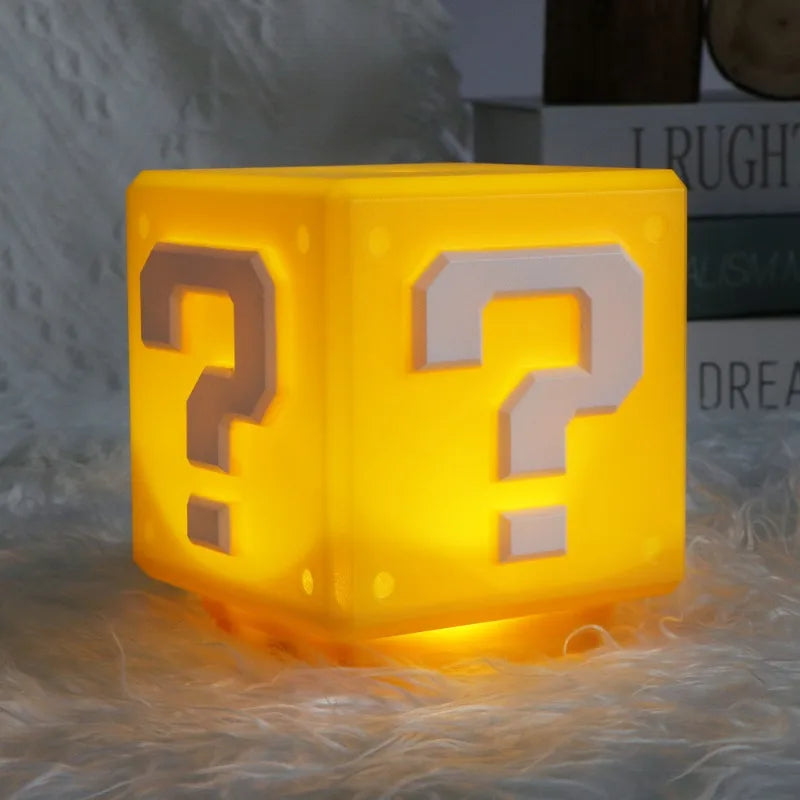 MysteryBlock – LED Question Mark Lamp (USB Rechargeable)