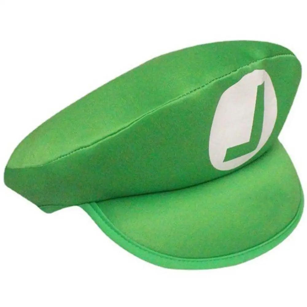 Super Bros Cosplay Hat + Moustache – Mario & Luigi Costume Set