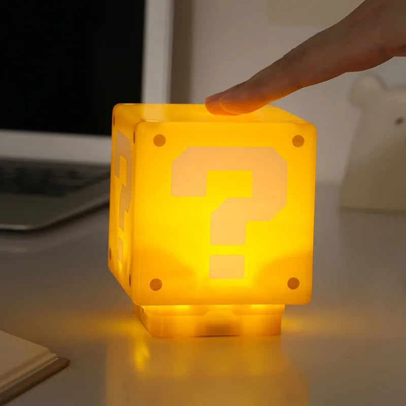 MysteryBlock – LED Question Mark Lamp (USB Rechargeable)