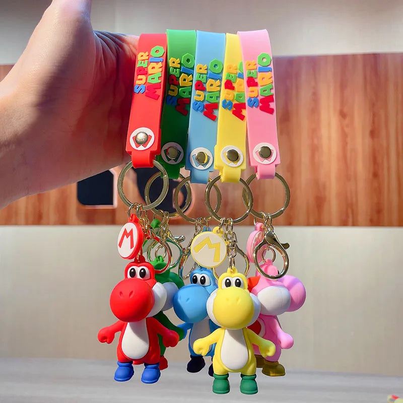 Super Mario Keychain – Toad & Yoshi Anime Figure Pendant