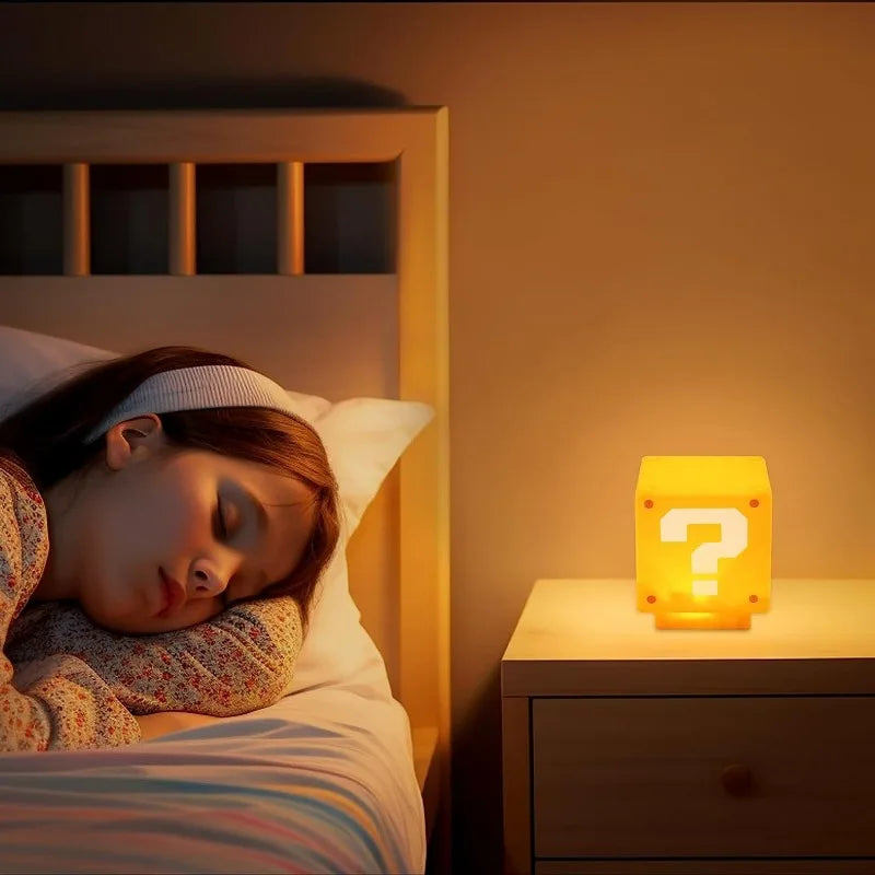 MysteryBlock – LED Question Mark Lamp (USB Rechargeable)