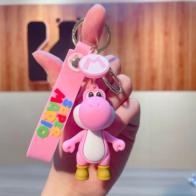 Super Mario Keychain – Toad & Yoshi Anime Figure Pendant