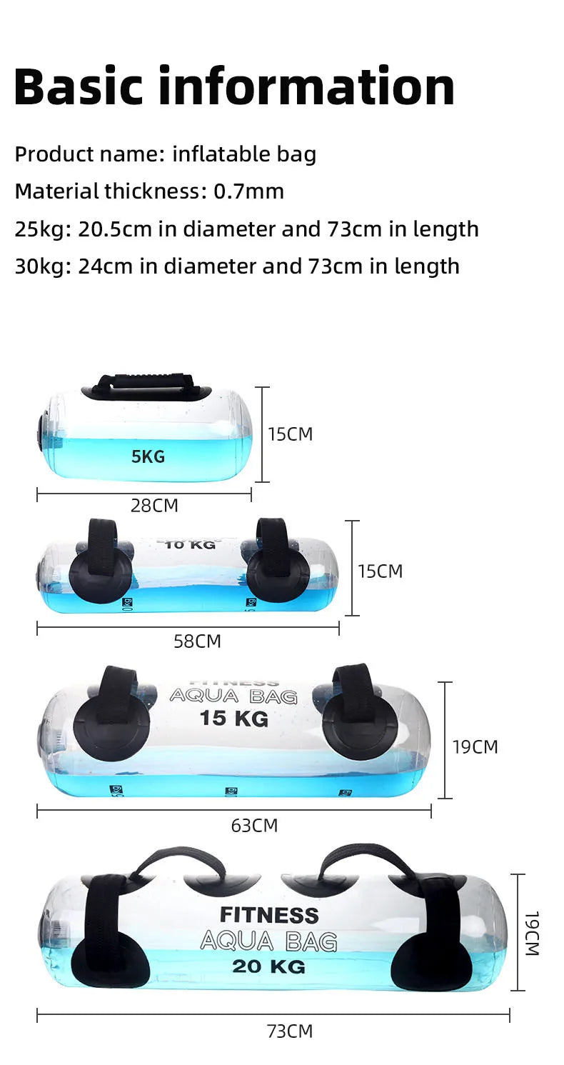 Aqua Power Bag – Inflatable Water Weight Bag (5–30kg)