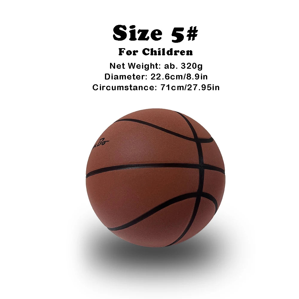 Grooved Silent Basketball Size 7# 6# 5# Men/Women/Children Indoor Dribble Practice Bounce Quiet Soft Airless Foam Ball No Noises