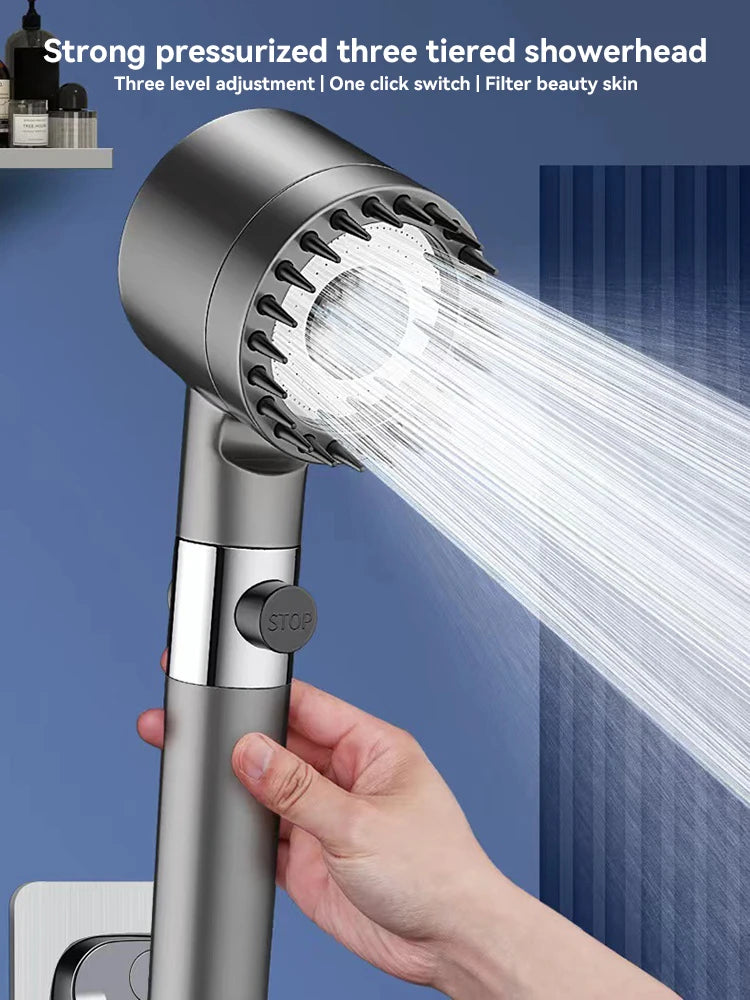 Xiaomi High Pressure Shower Head – 3 Modes with Massage & Water Filter