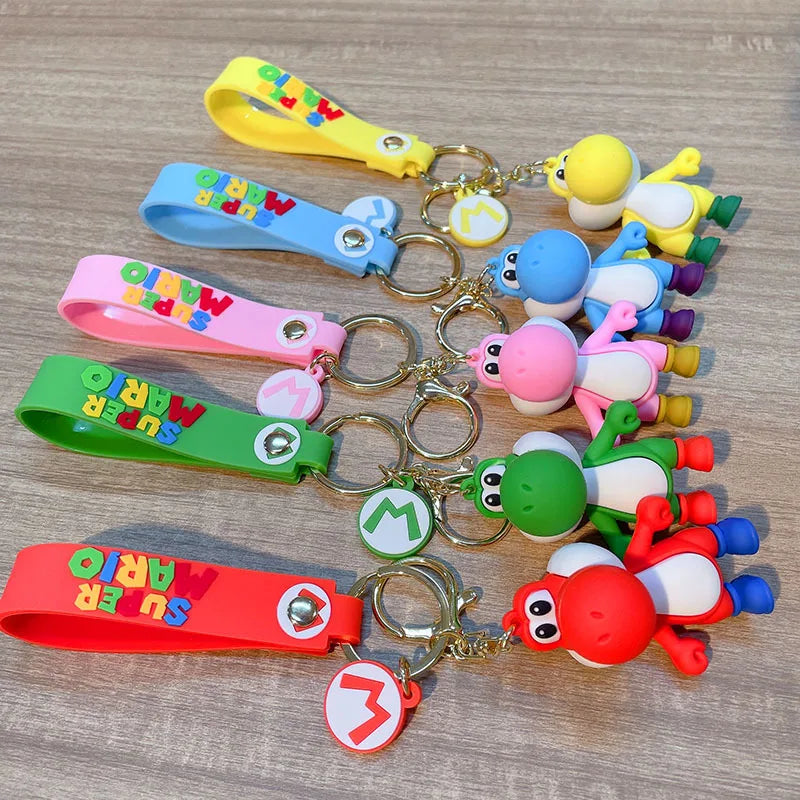 Super Mario Keychain – Toad & Yoshi Anime Figure Pendant