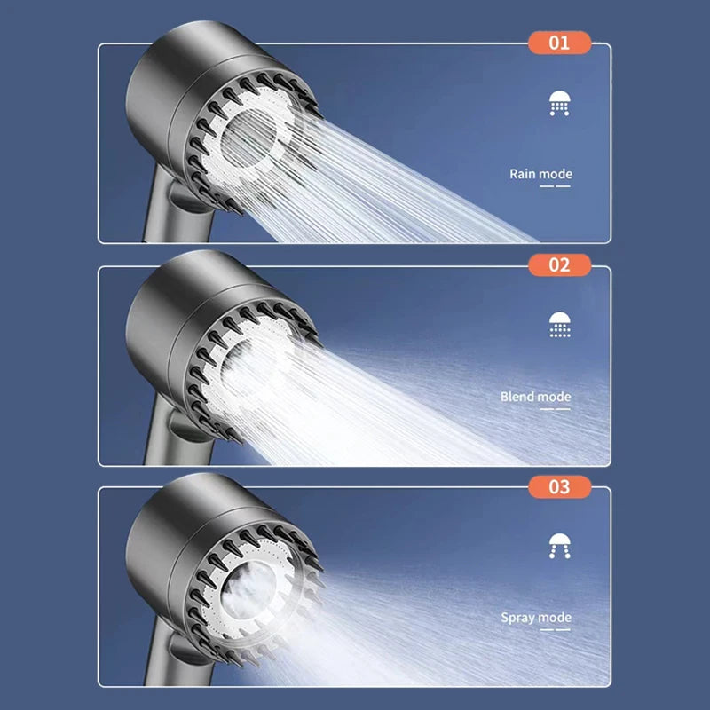 Xiaomi High Pressure Shower Head – 3 Modes with Massage & Water Filter