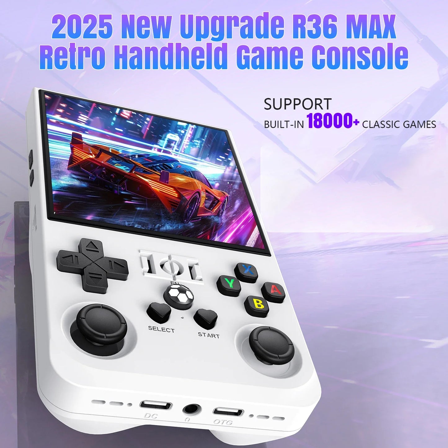 R36MAX Retro Handheld Console – 128GB, 18,000+ Games, 4.0" IPS Screen