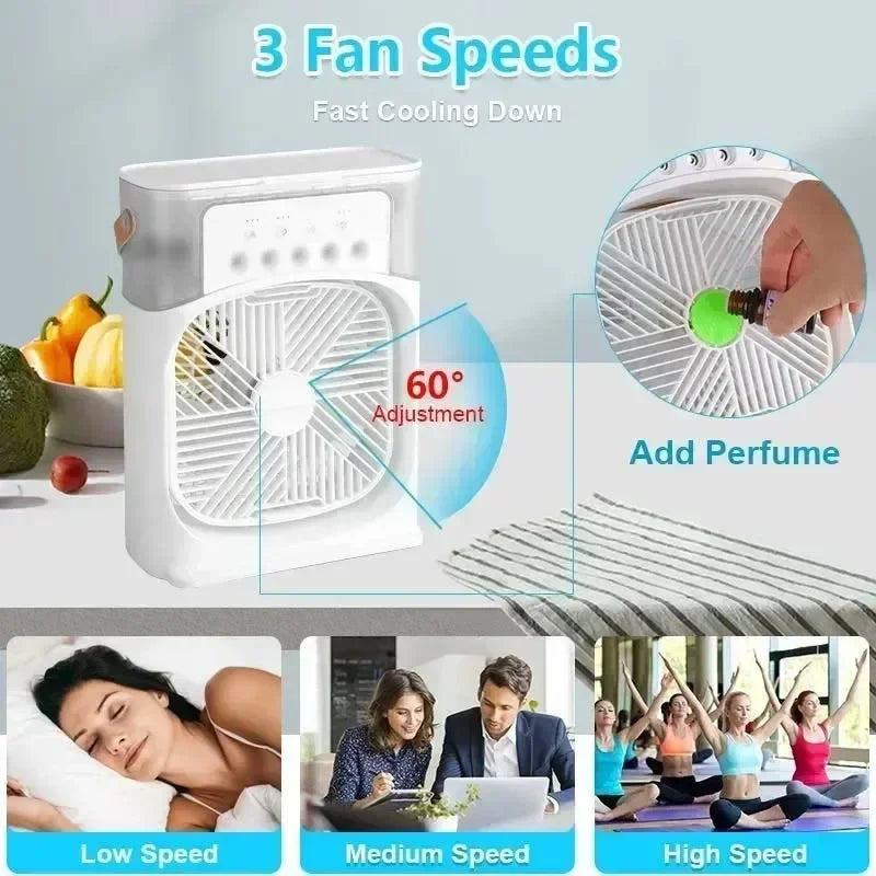 Xiaomi™ 3-in-1 Air Cooler – Mini AC, Humidifier & LED Fan