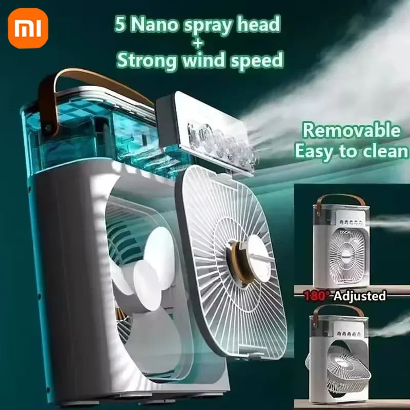 Xiaomi™ 3-in-1 Air Cooler – Mini AC, Humidifier & LED Fan