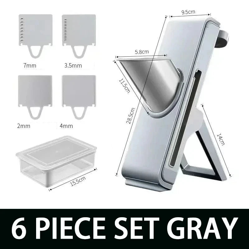 Smart Mandoline Slicer – 6-in-1 Kitchen Cutter