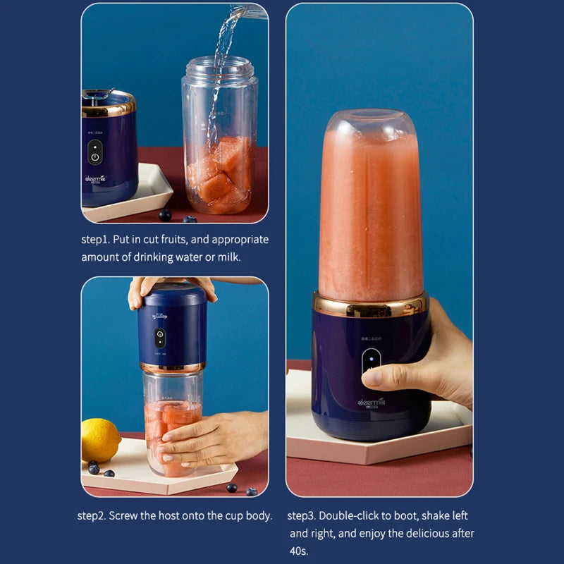 SmoothMix™ Portable Juicer – Wireless Mini Blender Cup