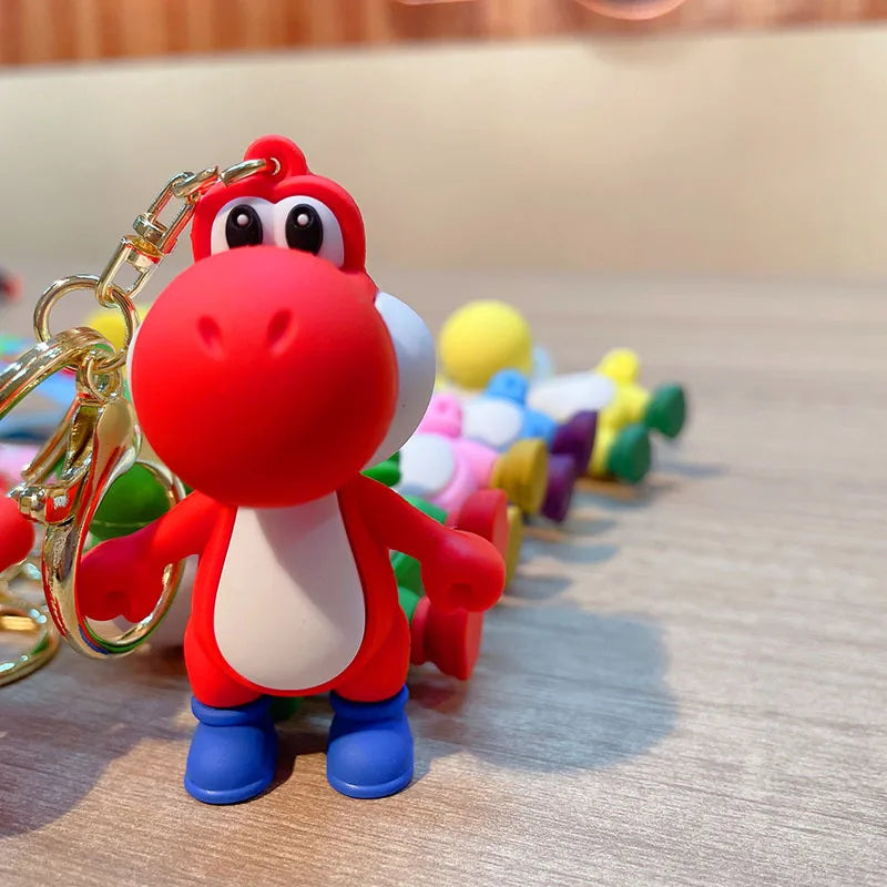 Super Mario Keychain – Toad & Yoshi Anime Figure Pendant