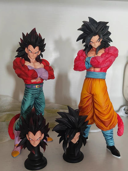 Dragon Ball GT – Vegeta & Goku Super Saiyan 4 Figures (32cm Remastered Version)
